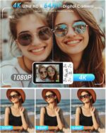 4K Digital Digicam, Wevoor 64MP Level and Shoot Digital Digicam with Aut... - Image 3