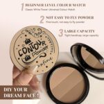 Blush Contour Palette, Bronzer & Highlighter Powder, Setting for Cheek... - Image 4