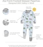 Burt's Bees Child Boys' Comfortable Match One-Piece Footed Non-Slip Sleeper - Image 3