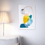 Summary Canvas Wall Artwork for Bed room Fashionable 3 Piece Framed Wall Artwork Ye... - Image 5