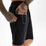 JWJ Males's 2 in 1 Exercise Working Shorts 7 Inch Light-weight Athletic Gy... - Image 3