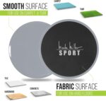 Nicole Miller Train Sliders for Health Exercise [2PK], Double Sided... - Image 3