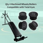 Qty.4 Machined Wheels/Rollers Suitable Whole Fitness center Alternative, Suits M... - Image 3
