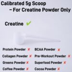 3-Pack 5g Scoop for Creatine – White Measuring Spoons Calibrated for C... - Image 4
