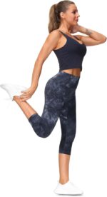 THE GYM PEOPLE Tummy Management Exercise Capris Leggings with Pockets Excessive... - Image 5