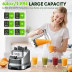 COZII Countertop Blenders for Kitchen, Skilled 2000 Peak Watt for... - Image 3