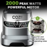 COZII Countertop Blenders for Kitchen, Skilled 2000 Peak Watt for... - Image 4
