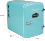 ARCTIC CHEF RMIS129-BLUE Mini Retro 6 Can Beverage Fridge-Blue,0... - Image 5