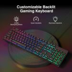 Redragon S107 Gaming Keyboard and Mouse, RGB Gaming Keyboard and 3200 ... - Image 3