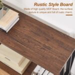 HOMISSUE Couch Console Desk, 70.9" Additional Lengthy Couch Desk with 2-Tier S... - Image 5