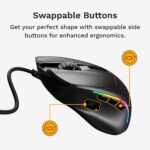 Wonderful Gaming Mannequin I 2 Wired Gaming Mouse: 9 Programmable Buttons (... - Image 6