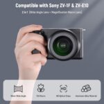 NEEWER 40.5mm HD Large Angle Lens Suitable with Sony ZV-1F ZV-E10 A50... - Image 3