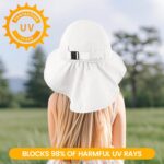 Child Solar Hat with Neck Flap for Solar Safety Toddler Seashore Hat UPF 5... - Image 4