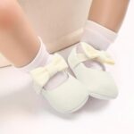 Child Women Mary Jane Flats with Bow Tender Sole Non-Slip Crib Sneakers Infa... - Image 3