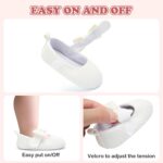 Child Women Mary Jane Flats with Bow Tender Sole Non-Slip Crib Sneakers Infa... - Image 4