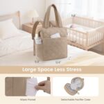 LOVEVOOK Diaper Bag Backpack,Diaper Bag Tote for Mother Dad with Altering... - Image 4