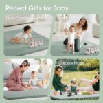 Child Play Mat for Ground, 50x50 Vegan Leather-based Playpen Mat, Thickened Fo... - Image 4