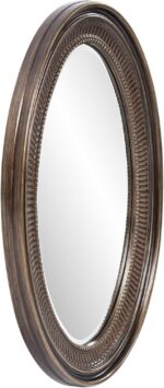 Howard Elliott Ethan Bronze Oval Ornamental Wall Hanging Mirror, Vinta... - Image 3