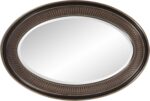 Howard Elliott Ethan Bronze Oval Ornamental Wall Hanging Mirror, Vinta... - Image 5