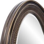 Howard Elliott Ethan Bronze Oval Ornamental Wall Hanging Mirror, Vinta... - Image 6