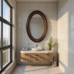 Howard Elliott Ethan Bronze Oval Ornamental Wall Hanging Mirror, Vinta... - Image 7