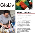 Gloliv Canvas Wall Artwork – Summary Wall Decor Portray, Artist-Authoriz... - Image 7