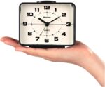 Battery Operated Retro Analog Alarm Clock,4" Classic Decor for Bed room... - Image 3