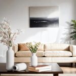 White Ceramic Vase Set of three,Fashionable Vase Ribbed Design,Minimalist Decor... - Image 6
