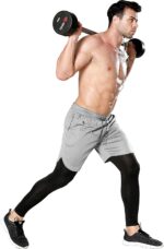 OEBLD Mens 2 in 1 Athletic Working Pants Fast Dry Gymnasium Exercise Shorts ... - Image 5