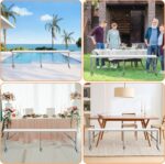 HLPB Folding Bench 6 ft, Foldable Plastic Bench with Deal with and Clean... - Image 5