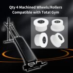 Qty.4 Machined Wheels/Rollers Appropriate Whole Gymnasium Substitute, Matches M... - Image 3