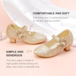 Dufannie Ladies Gown Sneakers Low Heel Princess Flats Mary Jane Flower We... - Image 6