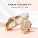 Dufannie Ladies Gown Sneakers Low Heel Princess Flats Mary Jane Flower We... - Image 7