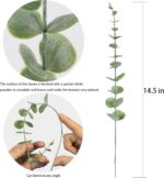 20pcs Eucalyptus Stems Synthetic Eucalyptus Leaves Stems Synthetic F... - Image 5