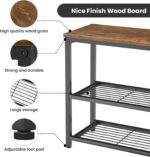 Ecoprsio Small Console Desk, Couch Desk with Double Mesh Cabinets, Ind... - Image 5