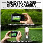 Minolta 64MP Digital Digital camera – 4K Extremely HD Video at 60FPS, 16x Digital ... - Image 4