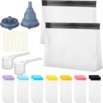 21 Pcs Protein Powder Journey Container Set Single Dose Reusable Powder... - Image 2