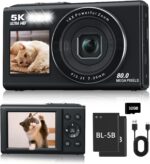 5K Digital Digital camera, Twin Screens Digital camera with 18X Digital Zoom, Compact ... - Image 2