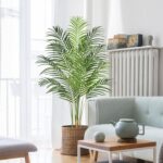 5ft Synthetic Palm Tree Indoor Plant Tall Pretend Tropical Paradise Palm... - Image 2