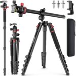68" Horizontal Overhead Tripod for Digital camera, Aluminum Digital camera Tripod with... - Image 2