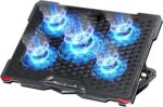 AICHESON Laptop computer Cooling Pad 5 Followers As much as 17.3 Inch Heavy Pocket book Cool... - Image 2