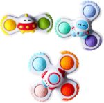 ALASOU 3PCS Pop Suction Cup Spinner Toys for 1 Yr Previous Boy Woman|Novel... - Image 2