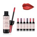 ALIVER 6 Colours Wine Liquid Lipstick, Woman Lengthy Lasting Make Up Gloss ... - Image 2