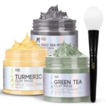 ANAI RUI Turmeric Clay Masks - Inexperienced Tea Clay Masks - Lifeless Sea Minerals ... - Image 2