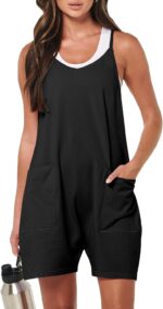 ANRABESS Womens Rompers Summer season Informal Unfastened Sleeveless Overalls Spaghe... - Image 2