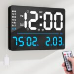 AYRELY® 16" LED Digital Wall Clock with Giant Show,Alarm Clock with... - Image 2