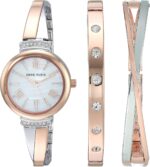 Anne Klein Girls's Premium Crystal Accented Bangle Watch Set, AK/2245 - Image 2