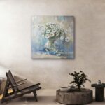 Ardemy Flower Canvas Wall Artwork Daisy Floral White Yellow Portray Moder... - Image 2