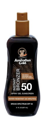 Australian Gold Spray Gel Sunscreen with Instantaneous Bronzer SPF 50, 8 Oun... - Image 2