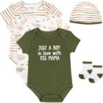Child Necessities Child Boys 5 Piece Bodysuit Set - Image 2